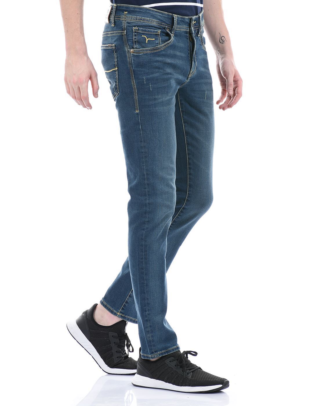 Flying Machine Men Casual Wear Blue Jeans